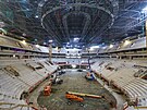 Pohled do rozestavn multifunkn arny v Brn. Ponese nzev T-Mobile arena....
