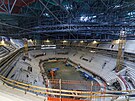 Pohled do rozestavn multifunkn arny v Brn. Ponese nzev T-Mobile arena....