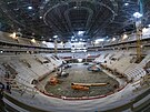 Pohled do rozestavn multifunkn arny v Brn. Ponese nzev T-Mobile arena....