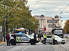 Nehoda autobusu a tramvaje na Vinohradsk ulici (21. jna 2025)