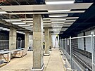 Rekonstruovan� stanice metra Pankr�c. (21. ��jna 2025)