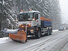 Sypa v Libereckm kraji na silnici I/10 mezi Harrachovem a polskou hranic....
