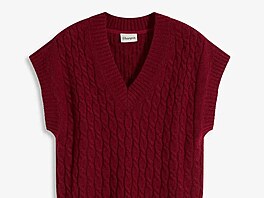 Vesta s copánkovým vzorem je p�esn� ta vrstva navíc, která se bude hodit. Cena...