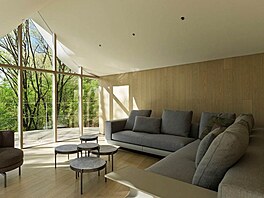 Sedací systém Connery, navr�ený Rodolfem Dordonim, zaujímá v obývacím pokoji...