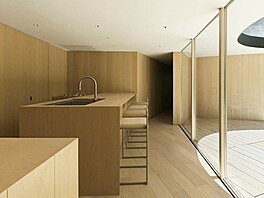 Sv�tlé d�evo pou�ité na podlahách, povrchových úpravách a nábytku odrá�í...