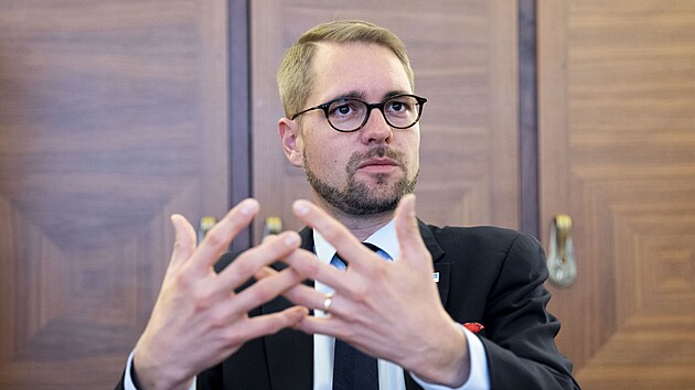 Místop�edseda TOP 09 Mat�j Ond�ej Havel, který kandiduje na �éf strany místo...