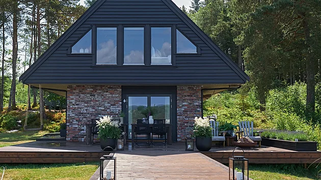 Chata na ostrov Randøy pvodn slouila jako pila.