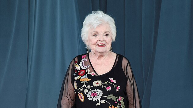 June Squibbov� na Academy Museum Gala v Los Angeles (18. ��jna 2025)