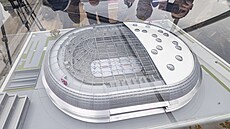 Maketa rozestav�né multifunk�ní arény v Brn�. Ponese název T-Mobile arena. (22....