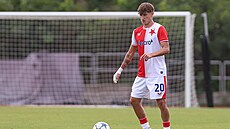 Tobias Boledovi� ze Slavie Praha v zápase Youth League.