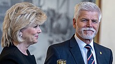 Prezident republiky Petr Pavel p�i p�íle�itosti státního svátku Dne vzniku...