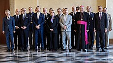 Prezident republiky Petr Pavel p�i p�íle�itosti státního svátku Dne vzniku...