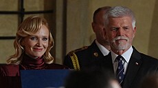 Prezident republiky udlil medaili Za zásluhy paní Ann Geislerové, jedné z...