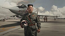 Satirický kalendá� se severokorejským diktátorem Kim �ong-unem.