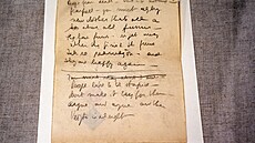 Výstava obálky se slovy prezidenta Tomá�e G. Masaryka v Národním archivu. (21...