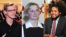 Zleva: Frantiek Kopiva, Kateina Konená a Dominik Feri