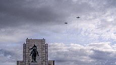 Pietní akt u Národního památníku na Vítkov�. (28. �íjna 2025)