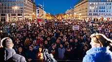 Demonstrace u Braniborské brány v centru Berlína v reakci na výrok n�meckého...
