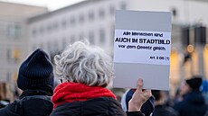 Demonstrace u Braniborské brány v centru Berlína v reakci na výrok n�meckého...
