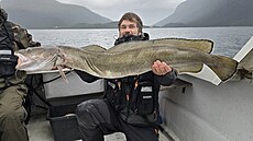 Mník moský o délce 145 cm, a neobvyklé váhy 12 kg