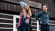 Aneta Krejíková a Igor Orozovi ve filmu Na horách