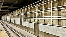 Rekonstruovaná stanice metra Pankrác. (21. �íjna 2025)