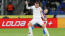 Momentka ze zápasu Viktoria Plze� - Baník Ostrava.