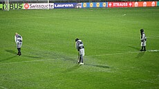 �ílené po�así p�eru�ilo utkání Konferen�ní ligy mezi Spartou a Rijekou.