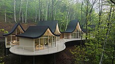 Dm Hand in Hand od designového studia Nendo najdete v kopcích Karuizawy ve...