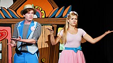 Herecká dvojice tístko a Poupnka (Luká Kunz a Barbora Waschingerová) na...