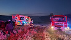 Po�ár vagonu osobního vlaku zastavil ráno provoz na trati mezi Nesovicemi a...