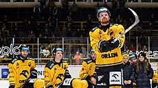 David Ka�e p�i d�kova�ce litvínovským fand�m