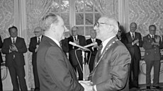 �eskoslovenský prezident Gustáv Husák.