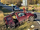 Vn dopravn nehoda uzavela komunikaci mezi Hornmi Poernicemi a...