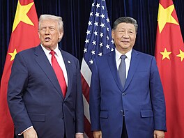 Americký prezident Donald Trump a jeho �ínský prot�j�ek Si �in-pching zahájili...