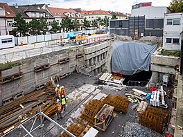 První kompletn vyraená stanice metra D je Olbrachtova. (30. íjna 2025)