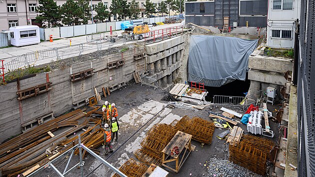 První kompletn vyraená stanice metra D je Olbrachtova. (30. íjna 2025)