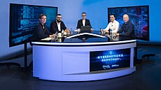 Hosty Kulatého stolu na téma Kybernetická bezpe�nost jsou (zleva) Tomá� Havrda,...