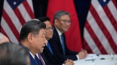 �ínský prezident Si �in-pching p�i jednání s americkým prezidentem Donaldem...