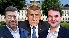 Tomio Okamura Andrej Babi� a Petr Macinka