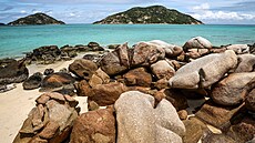 Australský ostrov Lizard Island, který se nachází v oblasti Velkého bariérového...