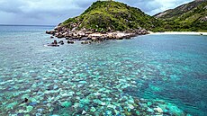 Australský ostrov Lizard Island, který se nachází v oblasti Velkého bariérového...