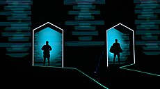 Takto vypadají nástupy tenist k zápasu v paíské La Défense Aren.