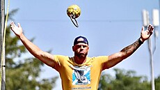 eská hvzda skotských her Vladislav Tuláek na závodech v zámoí.