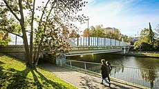 Most Kosmonaut� v centru �eských Bud�jovic. Vede p�es n�j frekventovaná...