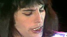 Freddie Mercury v klipu k písní Bohemian Rhapsody