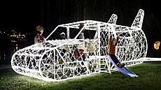 Pl milionu svtýlek od soboty ozáí Dolní oblast Vítkovice v Ostrav.