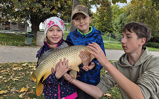 První úlovek a hned 70cm kapr