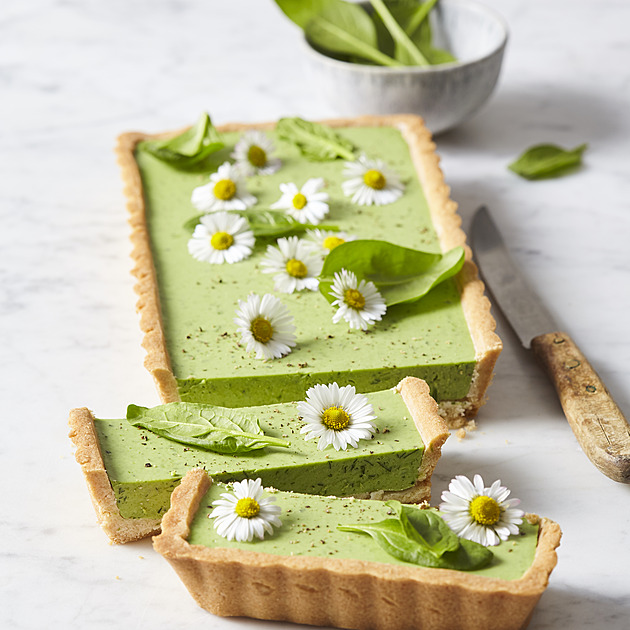 Celozrnný špenátový koláč s kozím sýrem - vydatný recept plný chutí