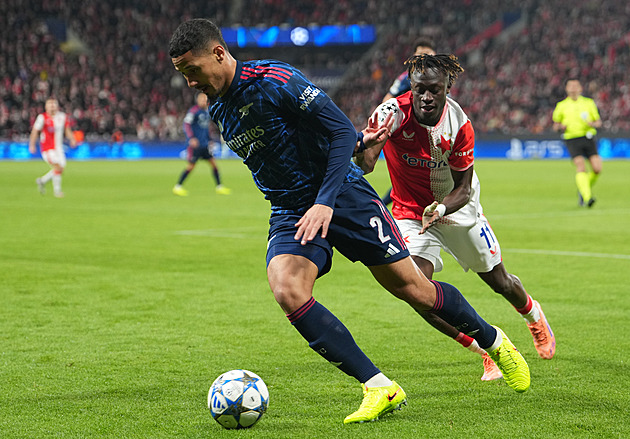 ONLINE: Slavia - Arsenal 0:0, aktivní nástup domácích, Mbodji ale pálí vedle